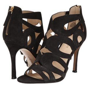 Black Leather Sandal, 3.75 inches